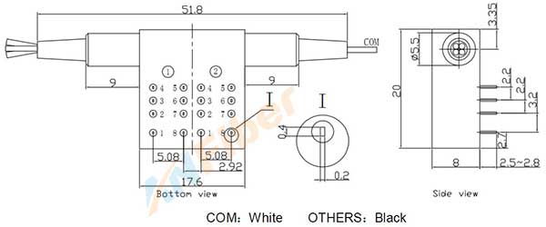 Single mode Multimode Latching Non-latching 850/1310/1550nm Fiber Optical Switches