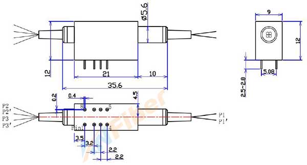 Single mode Multimode Latching Non-latching 850/1310/1550nm Dual Optical Switches
